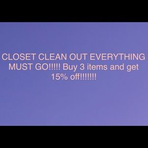 FALL CLOSET CLEAN OUT